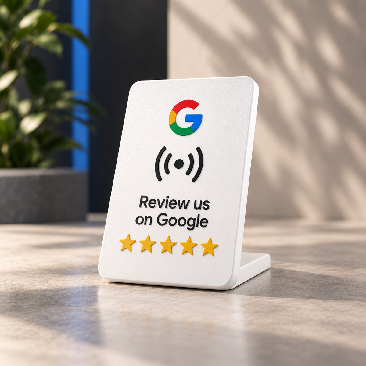 NFC Google review stand for local businesses