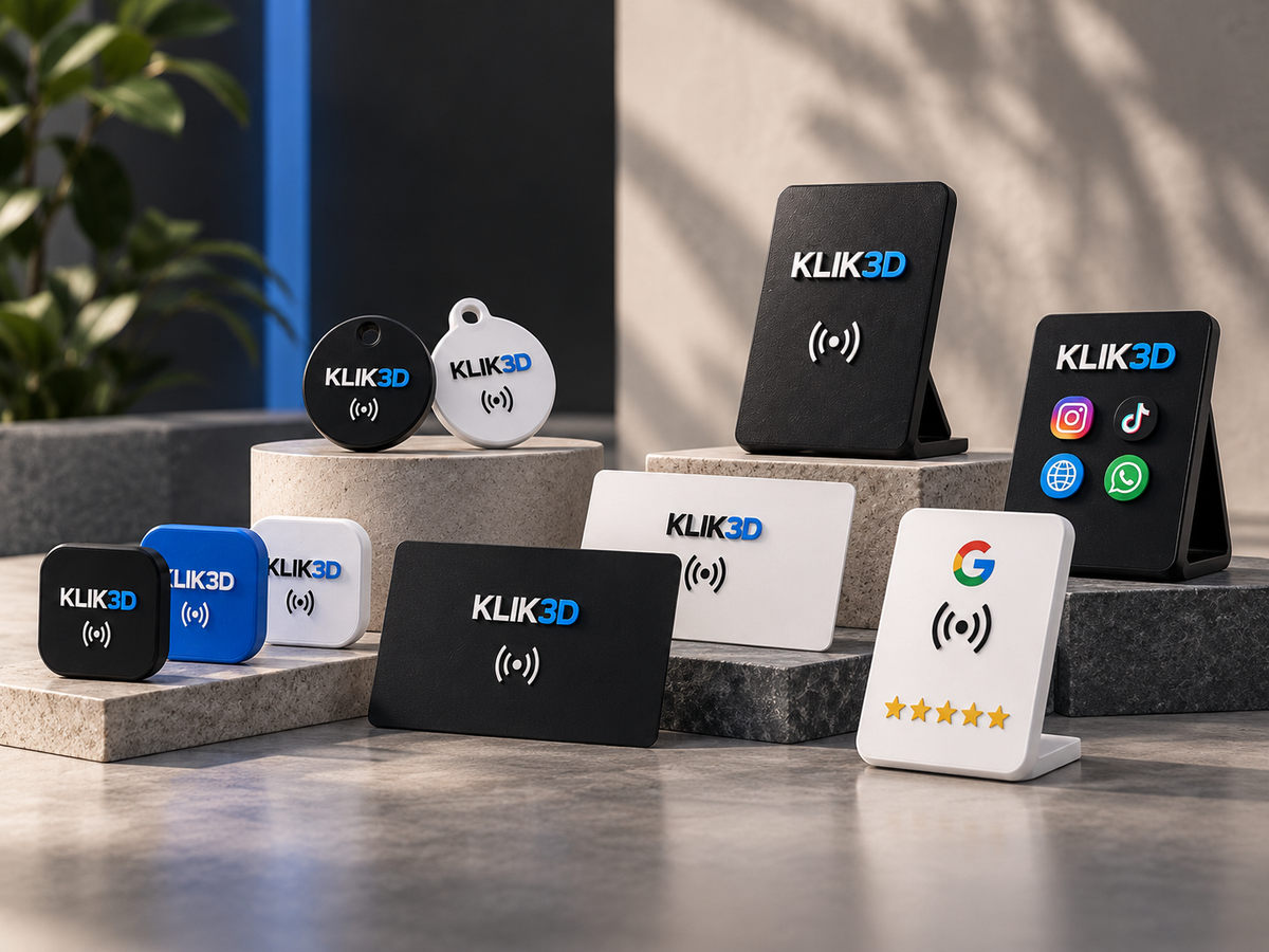 KLIK3D range of NFC products for businesses